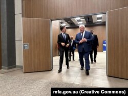 Голова МЗС Андрій Сибіга (праворуч) та генеральний секретар НАТО Марк Рютте, 14 травня 2025 року