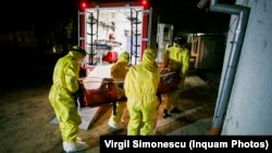 Румунія: пацієнта з COVID-19 транспортують до лікарні, 10 березня 2020 року