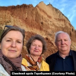 Ирина Горобцова с родителями