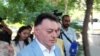 Armenia -- Judge David Grigorian is approached by journalists, Yerevan, July 19, 2019. 