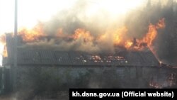 UKRAINE -- Forest fire, Dvorichansky district, September 2, 2020