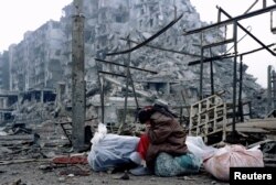 Грозний. Чечня. 17 лютого 1996 року. Перша російсько-чеченська війна