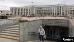 Плошча Незалежнасьці ў Менску, верасень 2025 году