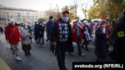 Марш людзей з абмежаванымі магчымасьцямі, Менск, 22 кастрычніка 2020 г.