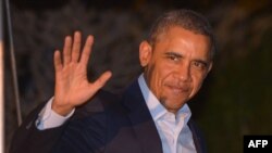 اوباما پیش از آغاز سفر خود در واشینگتن. این سفر شش روزه از هلند آغاز و در ایستگاه آخر به عربستان سعودی می‌رسد.