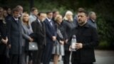 Президент України Володимир Зеленський під час вшанування пам’яті жертв Бабиного Яру, 29 вересня 2025 року