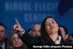 Anamaria Gavrilă, președinta Partidului Oamenilor Tineri, cu care a intrat în Parlament anul trecut.