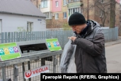 Біля будинку в Києві, де орендує квартиру Бернард Клазен, кілька років тому з’явилися контейнери для роздільного збирання