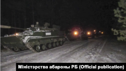 Ռուսաստանի ԶՈՒ տանկերը Բելառուսում, հունվար, 2022թ․