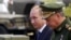 Уладзімер Пуцін і Сяргей Шайгу, міністар абароны Расеі