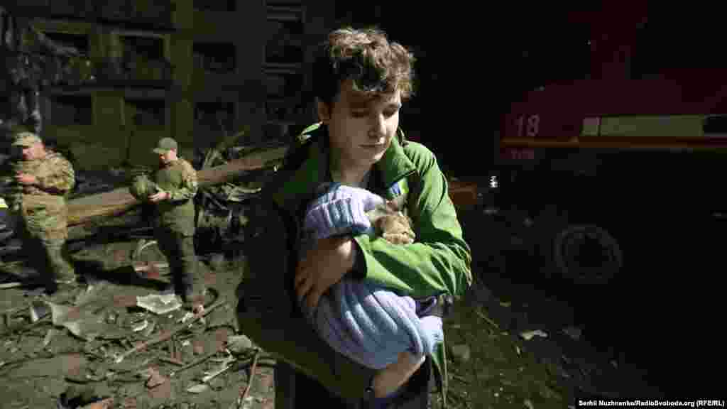 Пасьля расейскай атакі на Кіеў