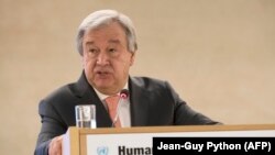 Бириккен Улуттар Уюмунун баш катчысы Антониу Гутерреш.