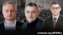 Канцэпцыя «Люстрацыя для Беларусі». Аляксандар Азараў, Анатоль Лябедзька, Арцём Брухан. Ілюстрацыйны каляж