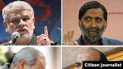 مصطفی آجرلو (سمت راست بالا) و محمد آقا میر (بالا سمت چپ) ناصر شفق (پایین راست) عزیز محمدی (سمت چپ پایین)