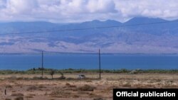 “Асман” шаары курулат деген баштапкы жер. Ысык-Көл.