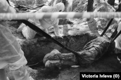 Изюм, Эксгумация на кладбище. Сентябрь 2022 г.