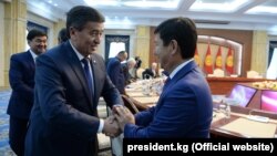 Сооронбай Жээнбеков и Темир Сариев. 20 ноября 2018 года.