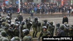 Ілюстрацыйнае фота. Дзень Волі ў Горадні ў Менску 25 сакавіка 2017 году