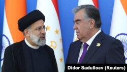 Эмомали Рахмон и Ибрагим Раиси, Душанбе 17 сентября 2021 года