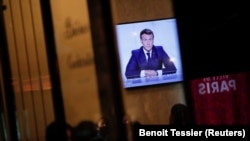 Макрондун теле кайрылуусу. 