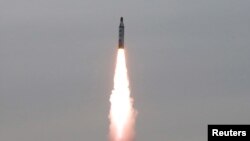 Ілюстративне фото. Пуск балістичної ракети в КНДР