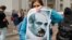 На акции в поддержку Романа Протасевича и протестов в Беларуси. Киев, 28 мая 2021 года