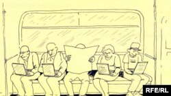 «تفکر متفاوت»، کاریکاتوری از رشید شریف، کارتونیستی از جمهوری آذربایجان