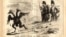 Карикатура времен Крымской войны из британского сатирического журнала "Панч", 1855 год.