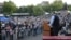 Armenia - Opposition leader Raffi Hovannisian addresses supporters in Yerevan's Liberty Square, 23Aug2013.