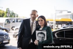 Сяргей і Сьвятлана Ціханоўскія ў Варшаве