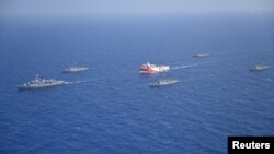 Թուրքիայի նավերը երկրաբանական հետախուզություն են իրականացնում Միջերկրական ծովում, օգոստոս, 2020թ.