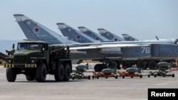 Российская военно-воздушная база в Хмейми (Сирия, 18 июня 2016 года) 