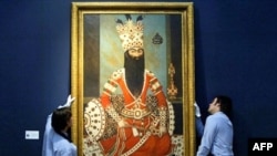 تابلویی از فتحعلی شاه قاجار. (عکس:AFP)