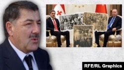 Теймураз Ломсадзе и встреча Михаила Кавелашвили с Реджепом Тайипом Эрдоганом, коллаж