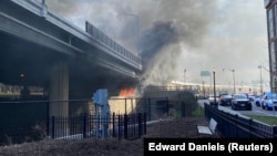 ԱՄՆ - Հրդեհը, որի հետևանքով հնչել է տագնապի ազդանշանը Կապիտոլիումում, Վաշինգտոն, 18-ը հունվարի, 2021թ․