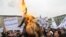 Afghan protesters burn an effigy of U.S. President Barack Obama. With just three years before the West hands off full control of the country's security, questions remain over Afghanistan's political maturity.