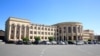 Armenia - A view of the building of Gyumri's municipial administration, November 5, 2024. 