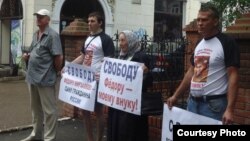 Пікет у падтрымку Фёдара Мірзаянава ў Уфе, ліпень 2011-га
