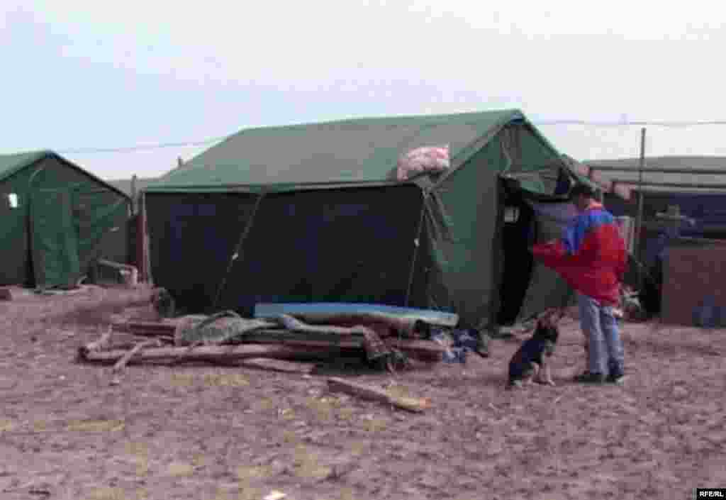 Тасқыннан зардап шеккен Қызылағаш ауылы тұрғындарына тігілген шатырлар.  - Тасқын екі мыңнан аса тұрғыны мен 465 ауласы бар Қызылағаш ауылының 80 пайыз баспанасын шайып кетті. 