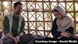 شهاب حسینی و نازنین بیانی در فیلم «طعم شیرین خیال»