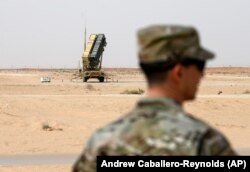 Ханзада Сұлтан базасындағы Patriot ракетасы.