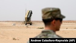  سامانه‌ دفاع موشکی پاتریوت آمریکا در عربستان سعودی.