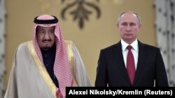 رهبران روسیه و عربستان؛ اکتبر ۲۰۱۷