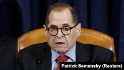 Միացյալ Նահանգների ներկայացուցիչների տան իրավական հարցերի հանձնաժողովի նախագահ Ջերոլդ Նադլեր, 13-ը դեկտեմբերի, 2019թ.