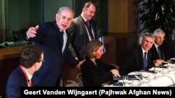 دیدار نتانیاهو، موگرینی و مقام‌های اتحادیه اروپا در بروکسل