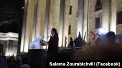 Саламэ Зурабішвілі абʼявіла аб стварэньні «Платформы супраціву». Тбілісі. 31 сакавіка 2025
