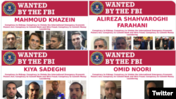 اطلاعیه پلیس فدرال آمریکا (اف بی آی) درباره چهار متهم این پرونده.