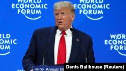 دونالد ترامپ، رئیس جمهوری آمریکا،‌ در داووس
