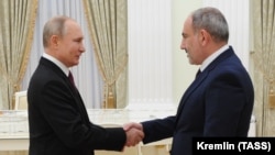 Ռուսաստանի նախագահ Վլադիմիր Պուտինը Կրեմլում ընդունում է Հայաստանի վարչապետ Նիկոլ Փաշինյանին, Մոսկվա, 11-ը հունվարի, 2021թ․