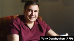 Міхэіл Саакашвілі ў Львове 11 верасьня 2017.